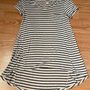 Strip tunic tee